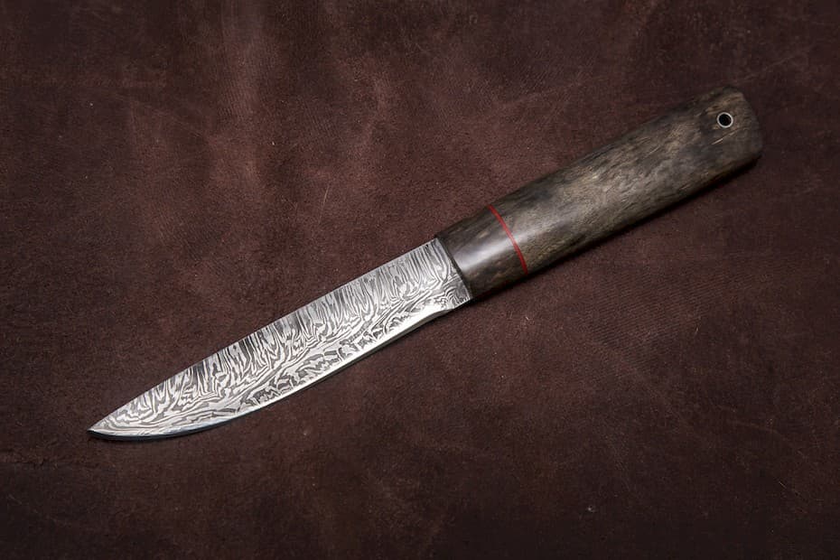 Нож из дамасской стали Север